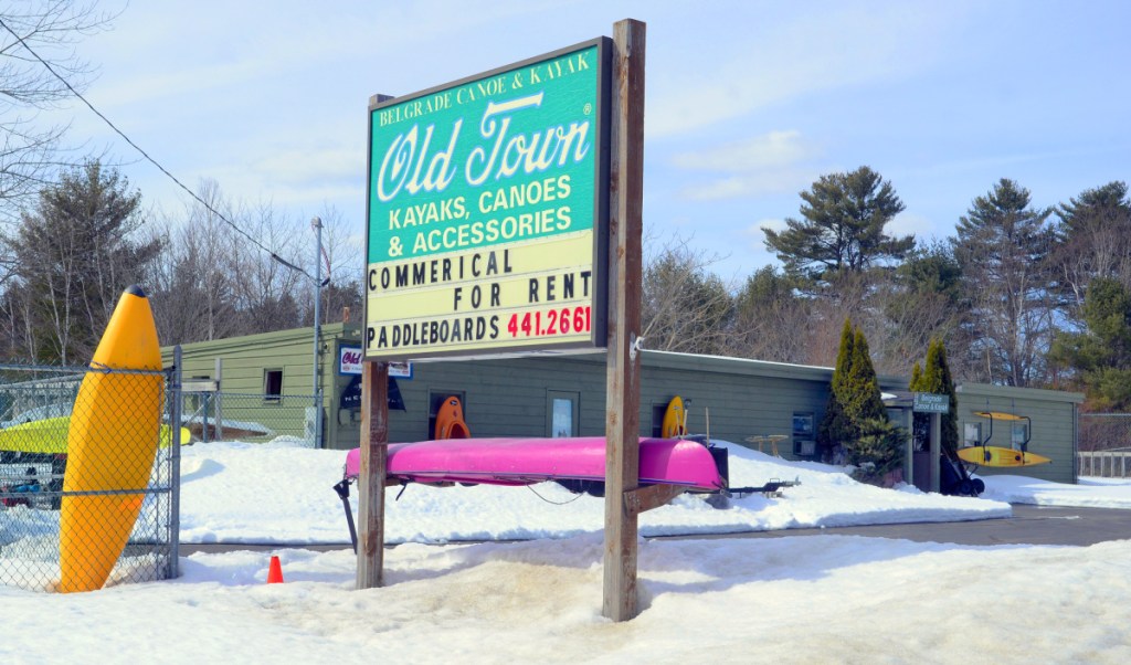 Belgrade Canoe and Kayak at 1005 Augusta Road — Route 27 — in Belgrade, seen Friday, is being advertised for sale after the town foreclosed on it for failure to pay property taxes.