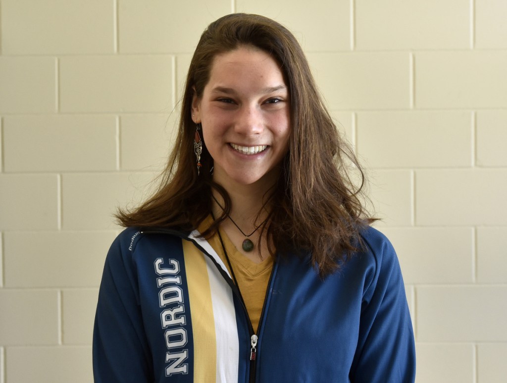 Mt. Blue's Meghan Charles is the Morning Sentinel Girls Nordic Skier of the Year.