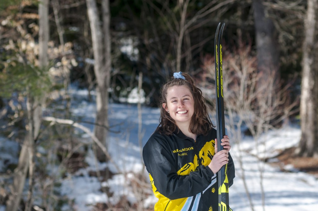 Laura Parent of Maranacook is the Kennebec Journal Girls Nordic Skier of the Year.