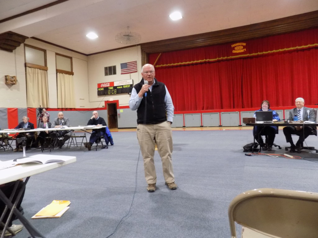 Owner and resident Colon Durrell, who spent more than $50,000 to pave the road in Farmington's Kashke Terraces development, says the road and development meet the town's Comprehensive Plan and Zoning Ordinance. Voters approved the road as a town way at Monday's Town Meeting.