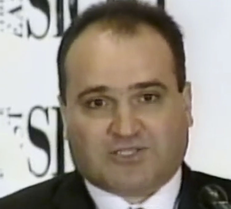 This 1998 frame from video provided by C-SPAN shows George Nader, an adviser to the United Arab Emirates who is now a witness in the U.S. special counsel investigation into foreign meddling in American politics.