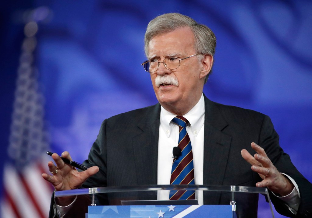 John Bolton speaks at the Conservative Political Action Conference in Oxon Hill, Md., in February 2017. President Trump named Bolton on Thursday as his new national security adviser.