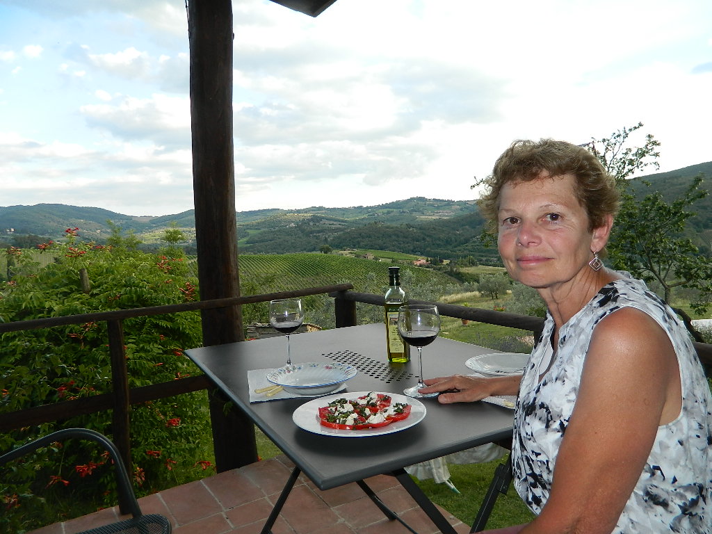 Linda Smith in Italy.