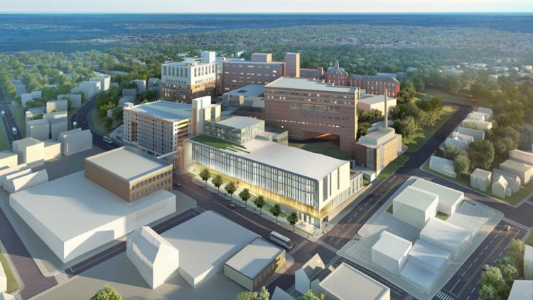 Artist's rendering of Maine Medical Center's expansion plan.
