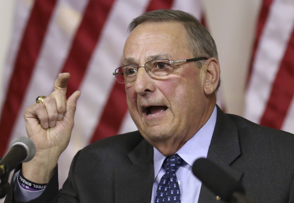 “If (Attorney General Janet Mills) thinks a one-time settlement is enough to fund Medicaid expansion,” Gov. Paul LePage said Tuesday, “she won’t make a very good governor.”