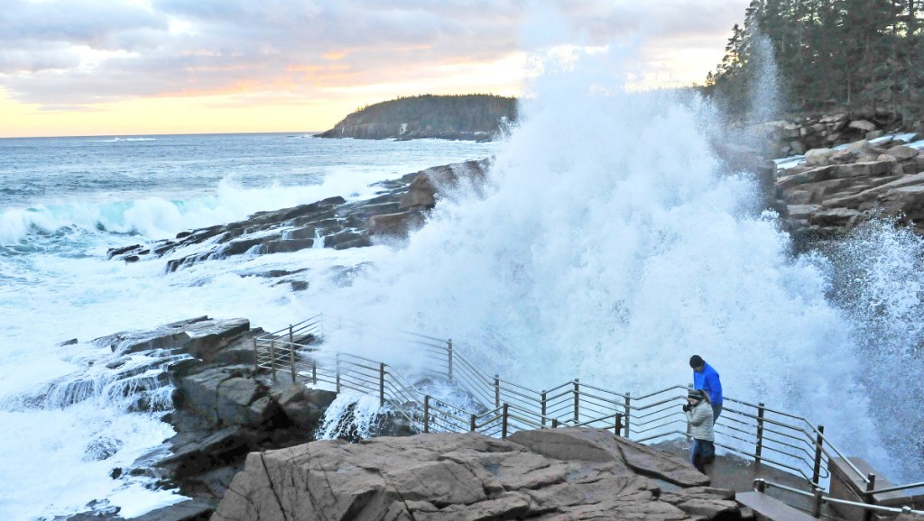 Thunder Hole is one of the features that draw visitors to Acadia National Park in Bar Harbor. The Interior Department is reconsidering its proposal for steep fee increases for national parks.