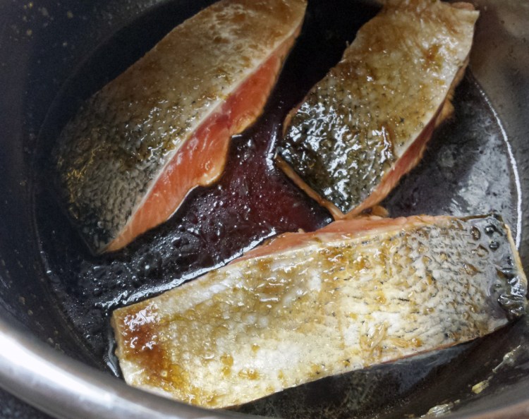 Salmon stays succulent cooked in the Instant Pot.