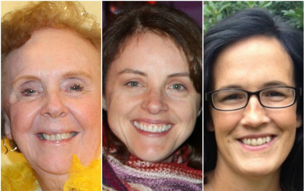 Recalled Scarborough school board members, from left, Donna Beeley, Cari Lyford and Jodi Shea won't be replaced until November's election, board members decided Tuesday night.