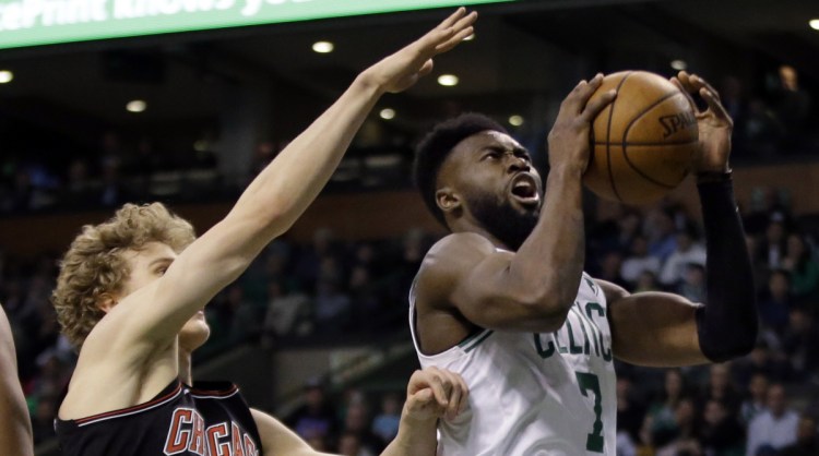 Jaylen Brown led the Celtics with a career-high 32 points in Friday's 111-104 win over the Bulls. It's the kind of big performance Boston will need from Brown and Jayson Tatum to make a push in the upcoming playoffs.