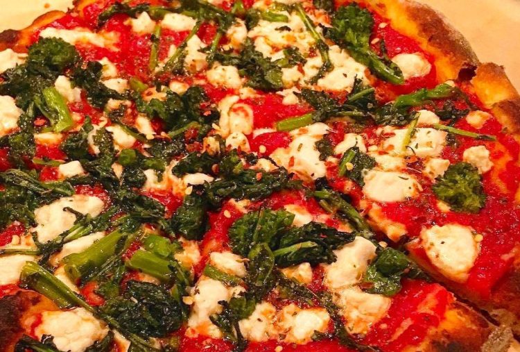 Orders for vegan pizzas have doubled at Slab in Portland during the past year.
