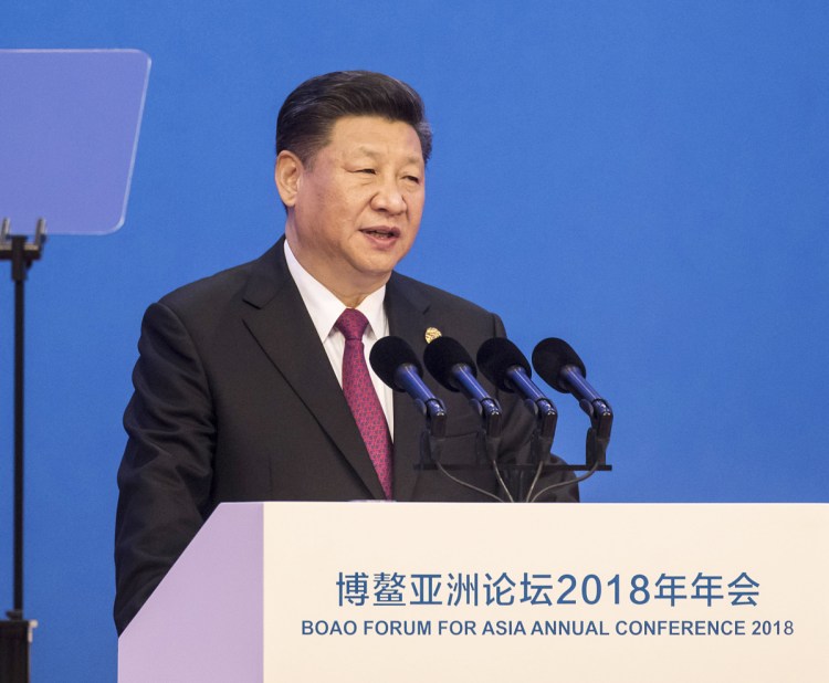 Chinese President Xi Jinping told the Boao Forum for Asia Annual Conference in Boao, China, on Tuesday that "human society is facing a major choice to open or close, to go forward or backward."