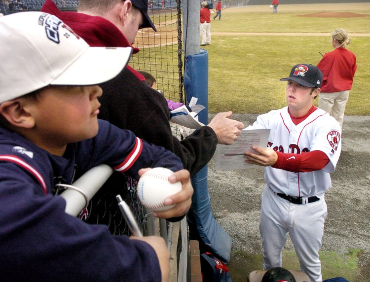 Dustin Pedroia played his first full professional season with the Sea Dogs in 2005. In 2006 he was called up to Boston in September, won the AL Rookie of the Year award in 2007 and was voted the AL MVP in 2008.