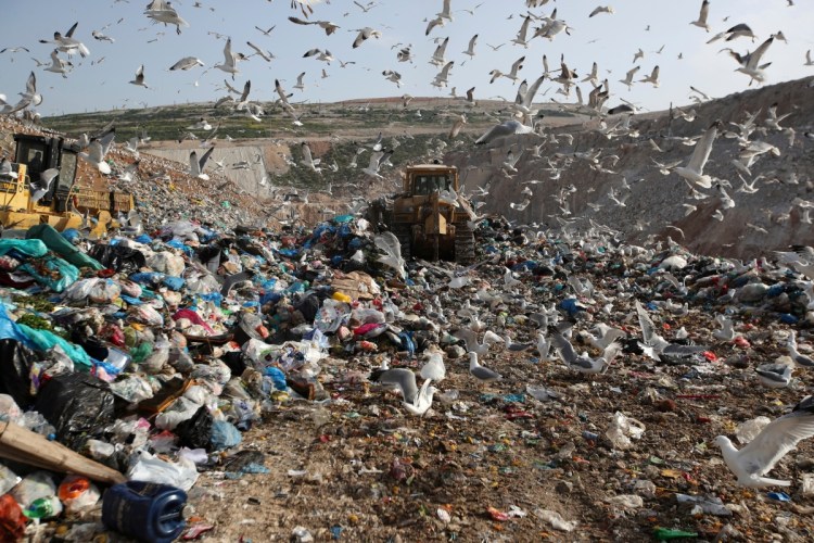 Earthmovers push mountains of garbage as seagulls fly over Greece's largest landfill at Fyli on the outskirts of Athens. The British government is considering a bill to end the use of plastic straws, drink stirrers and cotton buds – and is urging other Commonwealth nations to ban the practice as well.
