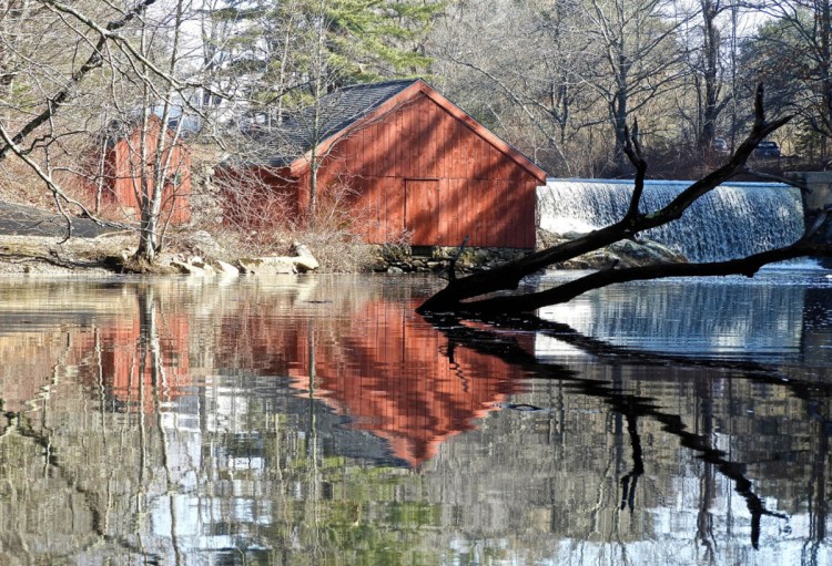The alewife shanties at Nequasset Dam are used by fishermen in the spring and, like its counterpart in Massachusetts, is splendid for its simple splendor. Adult alewives are especially important because they are used as bait for lobsters in the spring.