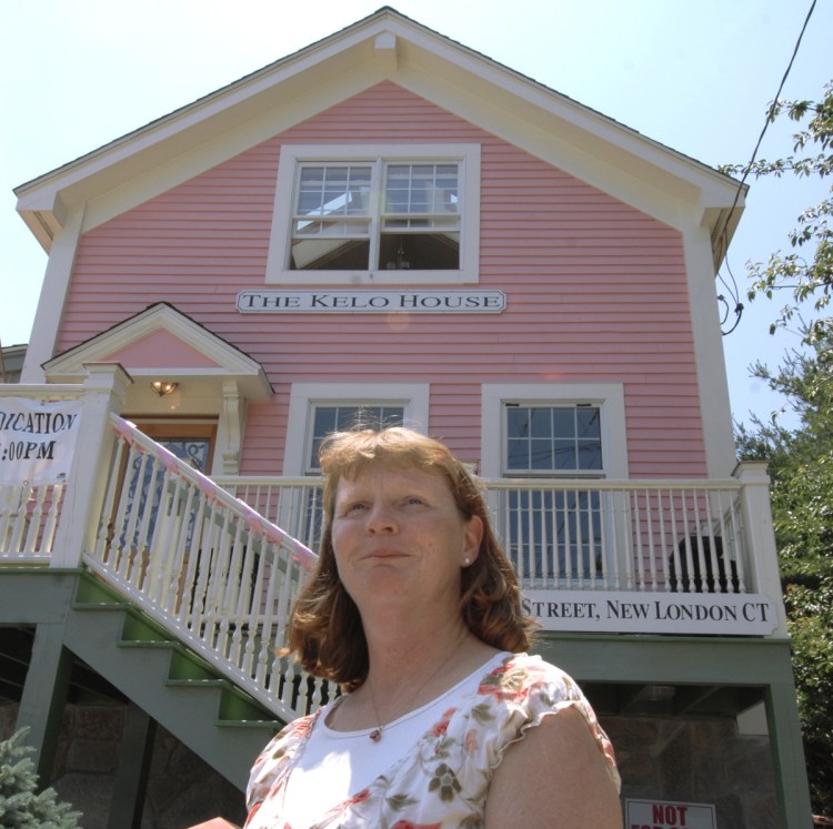 Susette Kelo's little pink house now stands at a new location in New London, Conn., years after the U.S. Supreme Court allowed the city to seize by eminent domain the cottage's original location along the Thames River for the benefit of drugmaker Pfizer, which built a research facility at the site in 2001 only to depart.