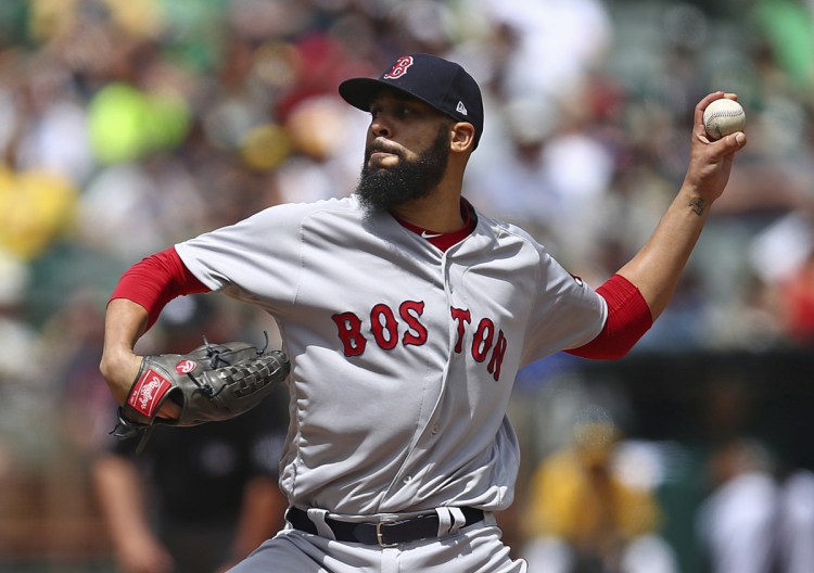 Red Sox pitcher David Price was sharp through seven innings, but gave up a three-run home run in the eighth and Boston lost Sunday in Oakland, 4-1.
