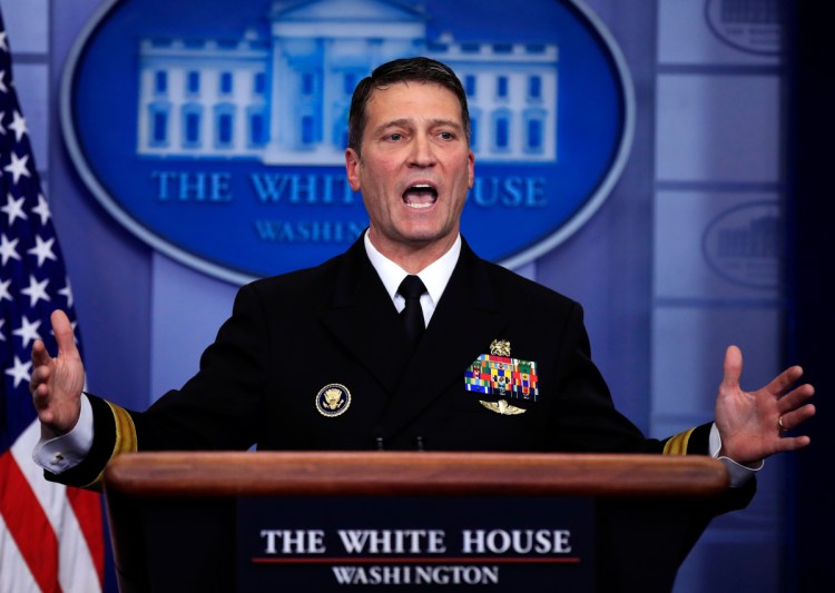 White House physician Dr. Ronny Jackson, who served as physician to Presidents George W. Bush, Barack Obama and now Donald Trump, is an Iraq War veteran nominated to head the Department of Veterans Affairs.