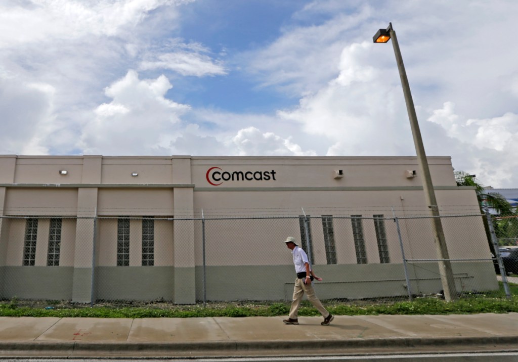 Comcast laid out a strategy Wednesday that showed it was interested in being a good corporate citizen in Britain and in using Sky PLC as a platform for growth in Europe.