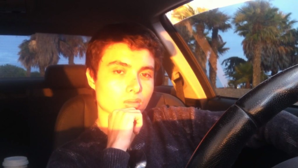 This image from video posted on YouTube shows Elliot Rodger. Sheriff's officials say Rodger was the gunman who went on a shooting rampage near the University of California at Santa Barbara in 2014. In the video, posted on the same day as the shootings, Rodger looks at the camera and says he is going to take his revenge against humanity. He describes loneliness and frustration because "girls have never been attracted to me."