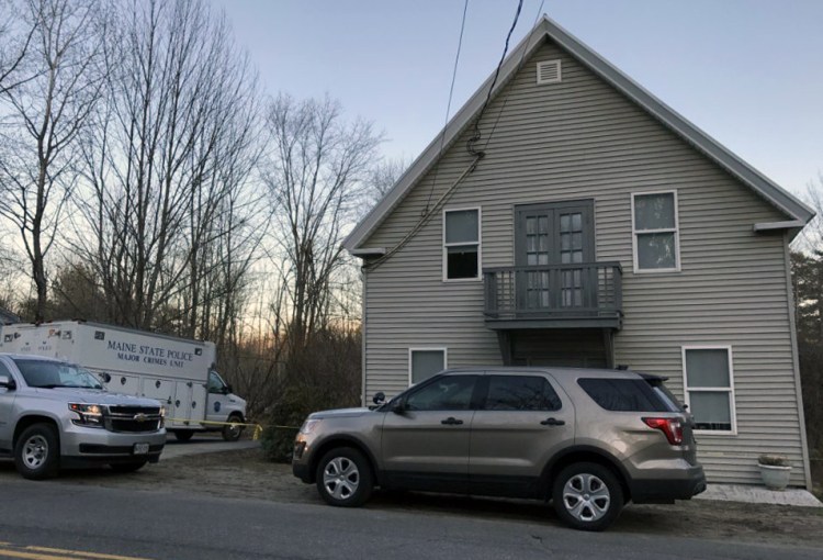 The Maine State Police Major Crimes Unit truck was parked outside of 1482 Hallowell Road in Litchfield on Sunday. Police wouldn't provide any details about what they were investigating. 