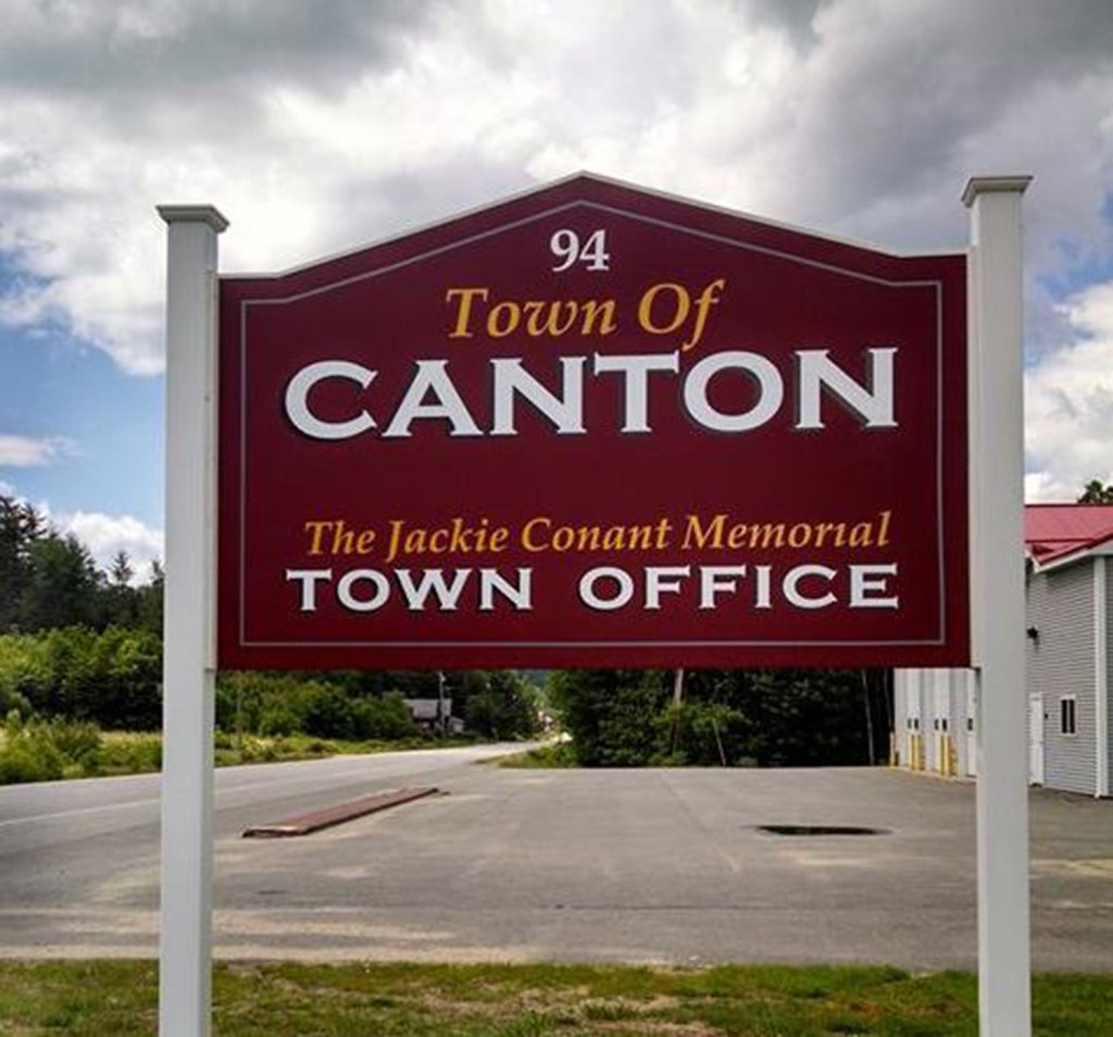The town administrator of Canton, in Oxford County, has resigned, citing a hostile work environment.