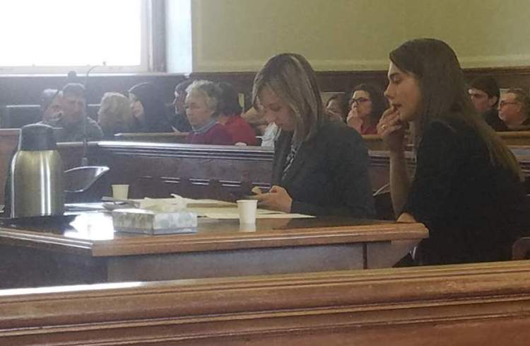 Kelsey Campbell, right, pleaded no contest Thursday in connection with a crash that killed Zachary Elwell, of St. George.