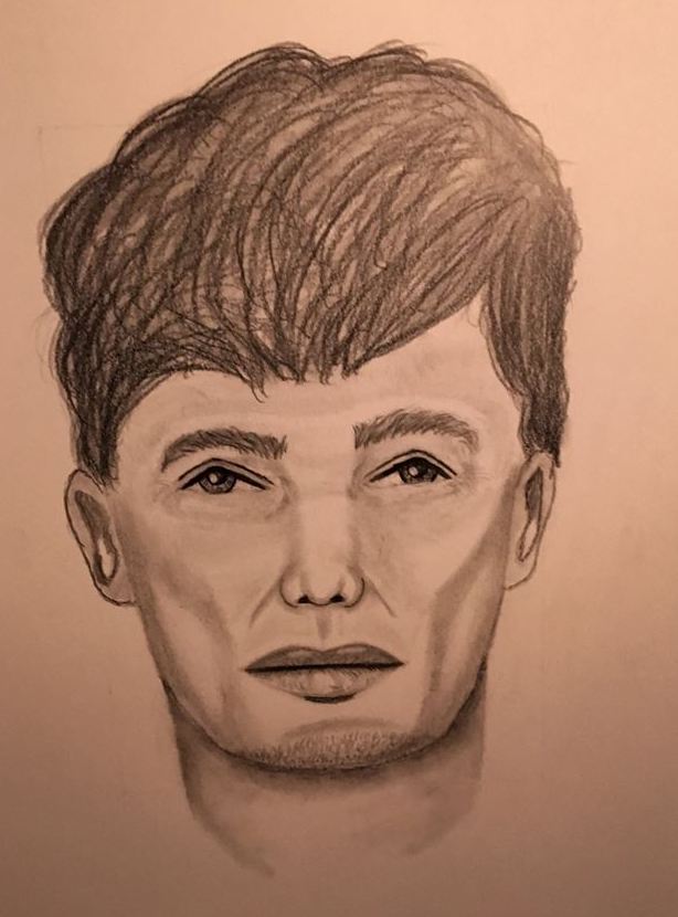 Topsham police have released this sketch of the suspect they believe robbed a tanning salon last week.