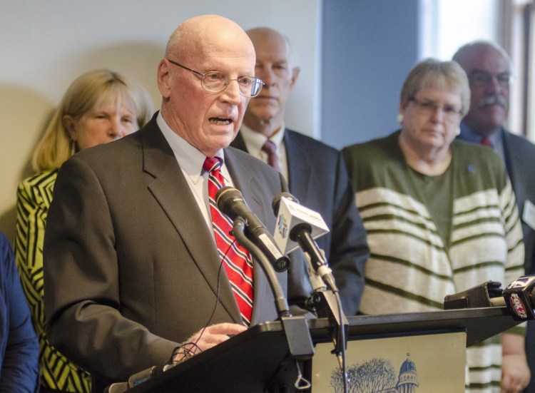Daniel Wathen, former chief justice of the Maine Supreme Judicial Court, said Wednesday that the elderly home care referendum question is "deeply unconstitutional in many respects."