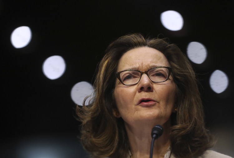 CIA nominee Gina Haspel testifies during a confirmation hearing before the Senate Intelligence Committee this month on Capitol Hill.