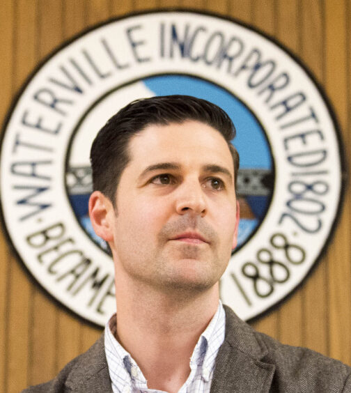 Mayor Nick Isgro opens the floor to public comments Tuesday evening, May 1, at the beginning of a City Council meeting in the council chambers at The Center in Waterville.