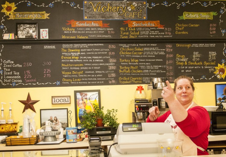 Vickery Cafe owner Colleen Carey said she learned the small cafe won't be able to remain at its 261 Water St. spot beyond the end of June amid plans by the building's new owner to renovate the building in downtown Augusta.