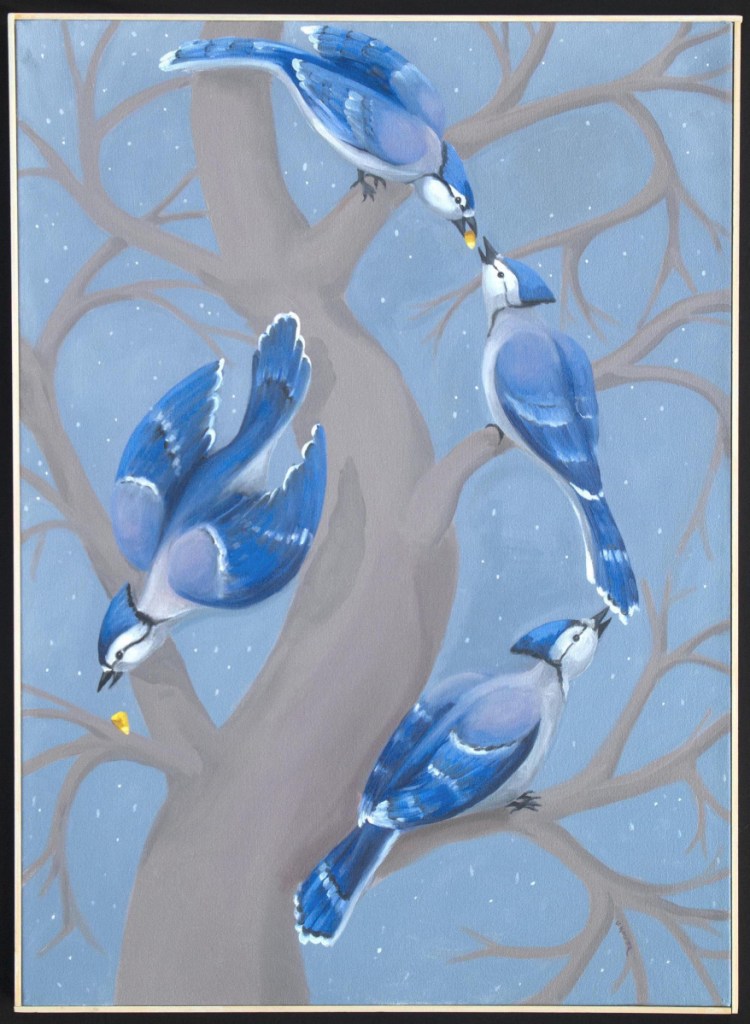 "Jays" by artist  Janice Kasper.