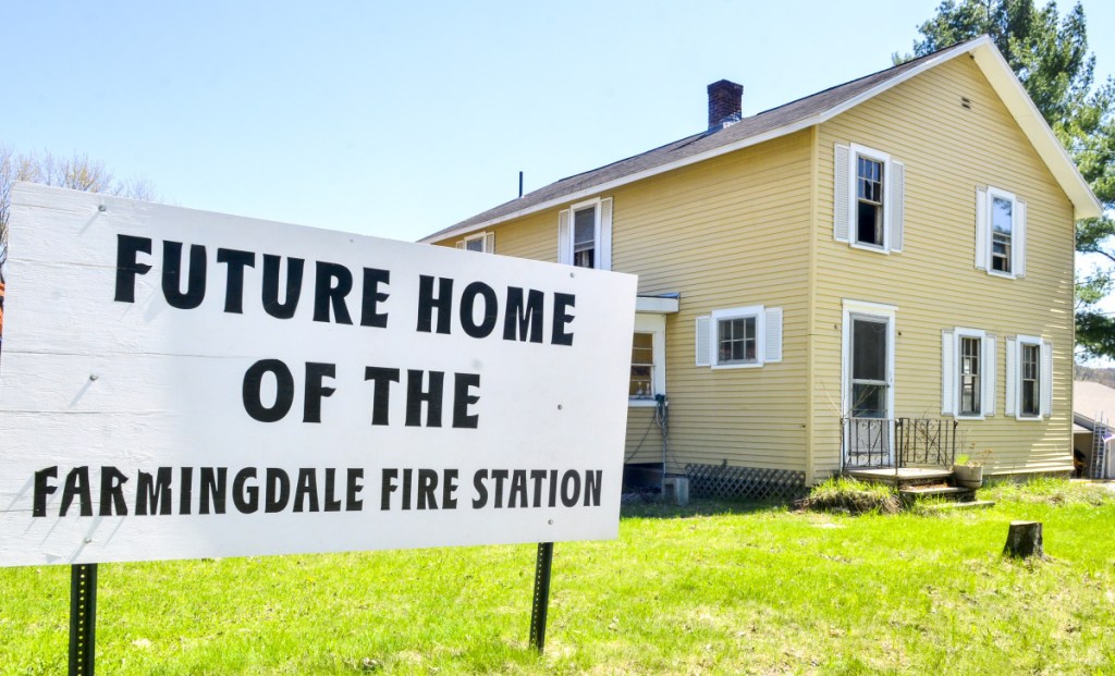 Work is underway Tuesday at the site of the future Farmingdale Fire Station at 571 Maine Ave., where officials hope a new headquarters will be ready as soon as a year from now.