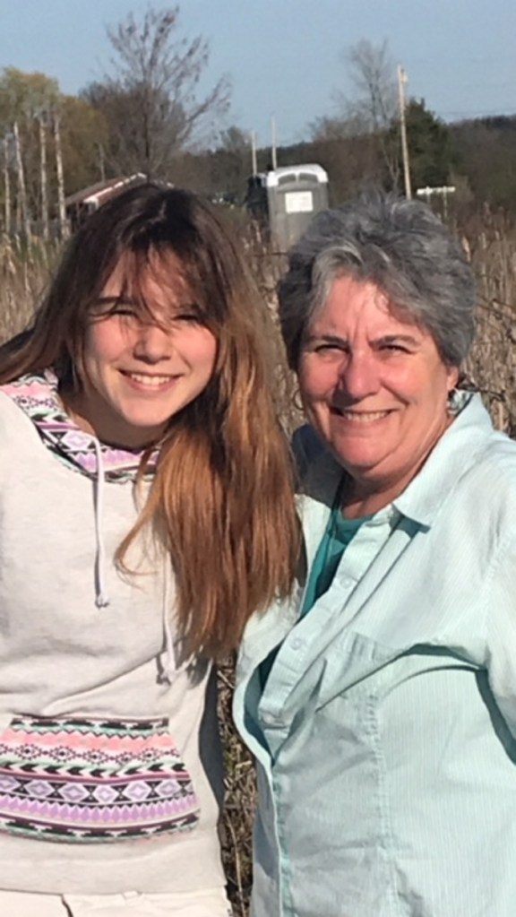 MacKenzie Kutniewski, left, and her grandmother Kathy Alley.