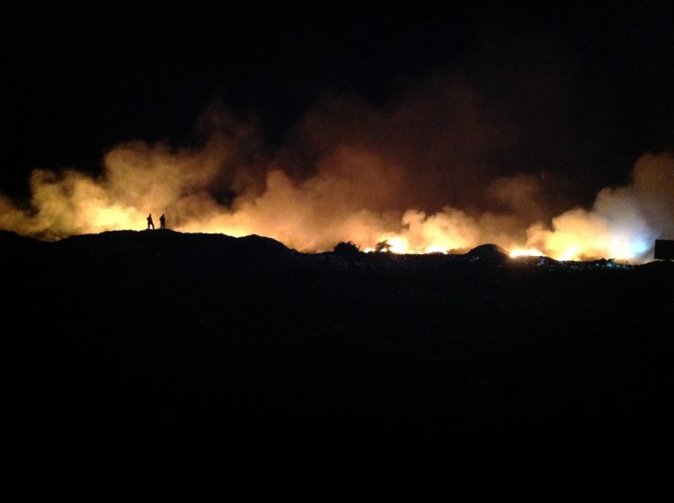 Second fire ignites at Augusta landfill