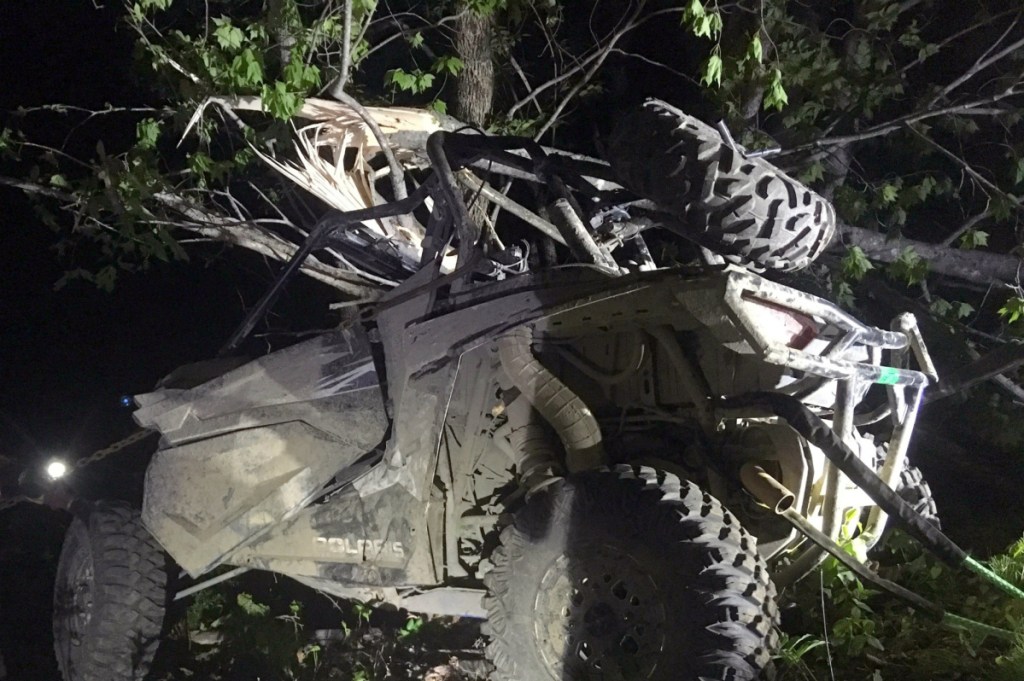 One man was killed and another seriously injured in an ATV crash in Bingham on Sunday night.