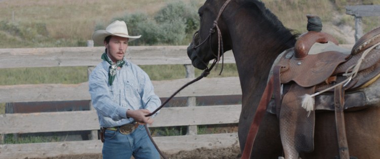 Brady Blackburn, played by Brady Jandreau, in a scene from "The Rider."
