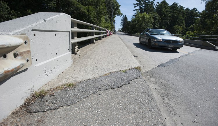The Thayer Memorial Bridge over Messalonskee Stream on Gilman Street will be closed for repairs this summer.