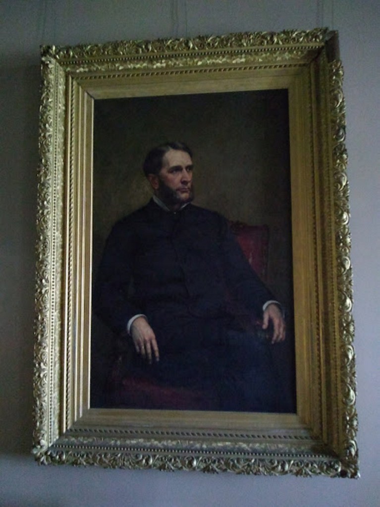 Another portrait that will be restored is this one of William Drew Washburn, painted by George Peter Alexander Healy. Cadwallader's younger brother, William Drew, eventually settled in Minneapolis and managed his brother's  mills for a time, built canals and developed his own lumbering and saw mills. He also owned his own flour mill —  Washburn Mill Co. which became Pillsbury-Washburn LTD.  General Mills acquired Pillsbury in 2001.