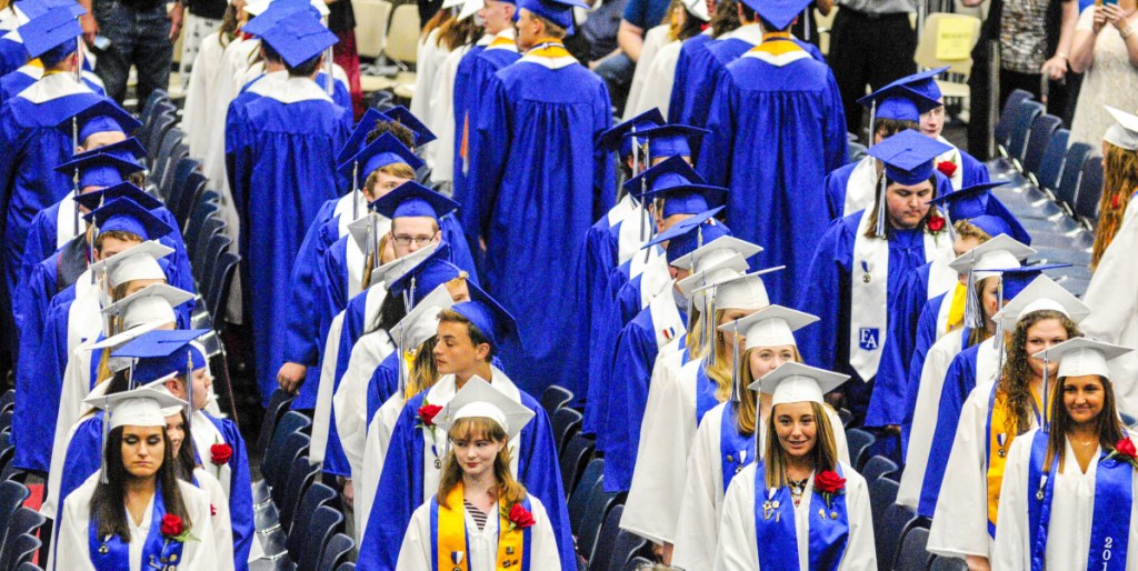 Erskine Academy graduates 140 at Augusta Civic Center