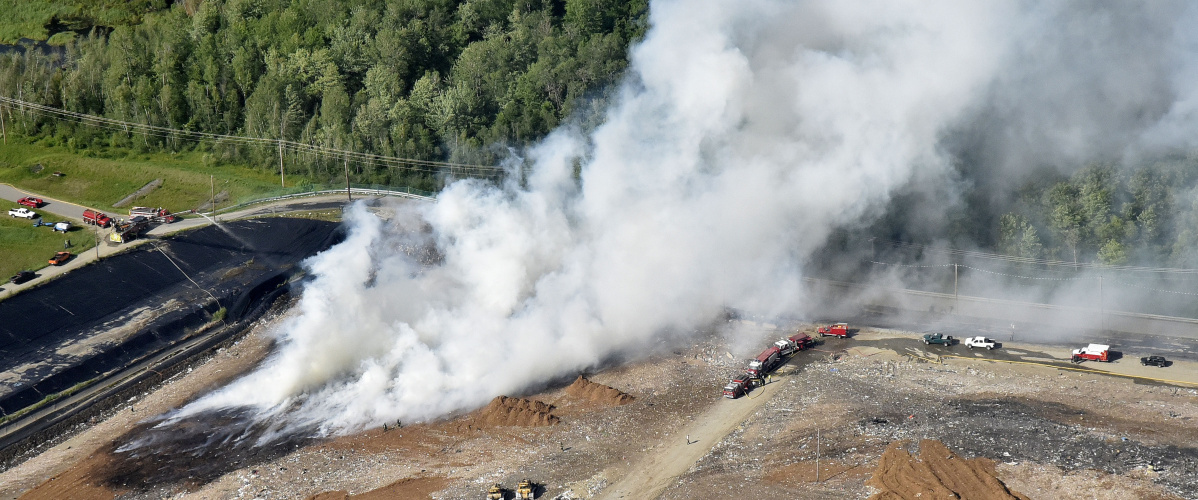 Fire at Norridgewock landfill Kennebec Journal and Morning Sentinel