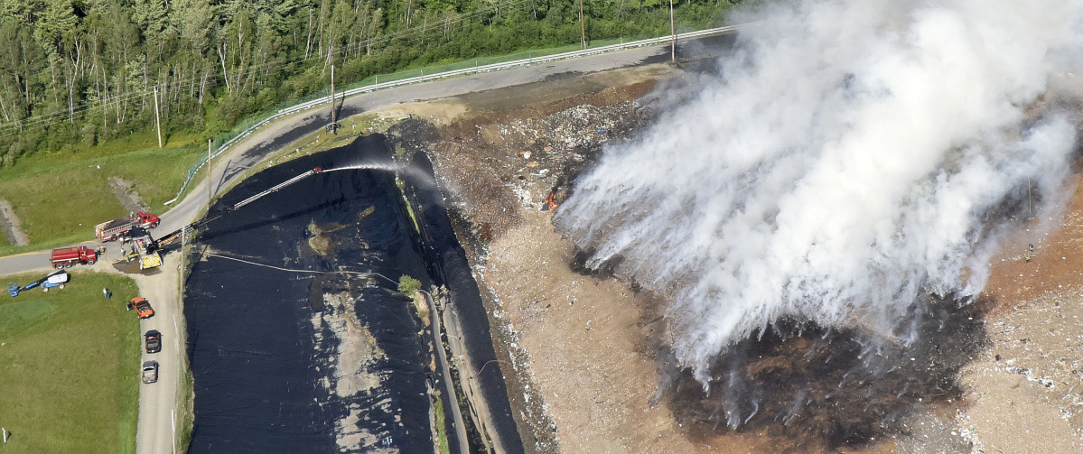 Fire at Norridgewock landfill Kennebec Journal and Morning Sentinel