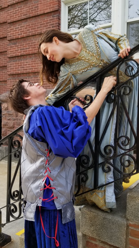 Murray Herard, left, and Teya Bard star as Romeo and Juliet in the Recycled Shakespeare Company production set for June 15, 16, 23 and 24 in Waterville and Skowhegan.