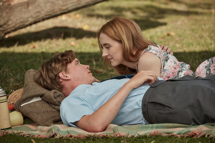 Saoirse Ronan and Billy Howle in "On Chesil Beach."
