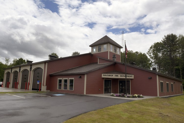 The exterior of the new Winthrop Fire Station on U.S. Route 202 is seen Thursday.
