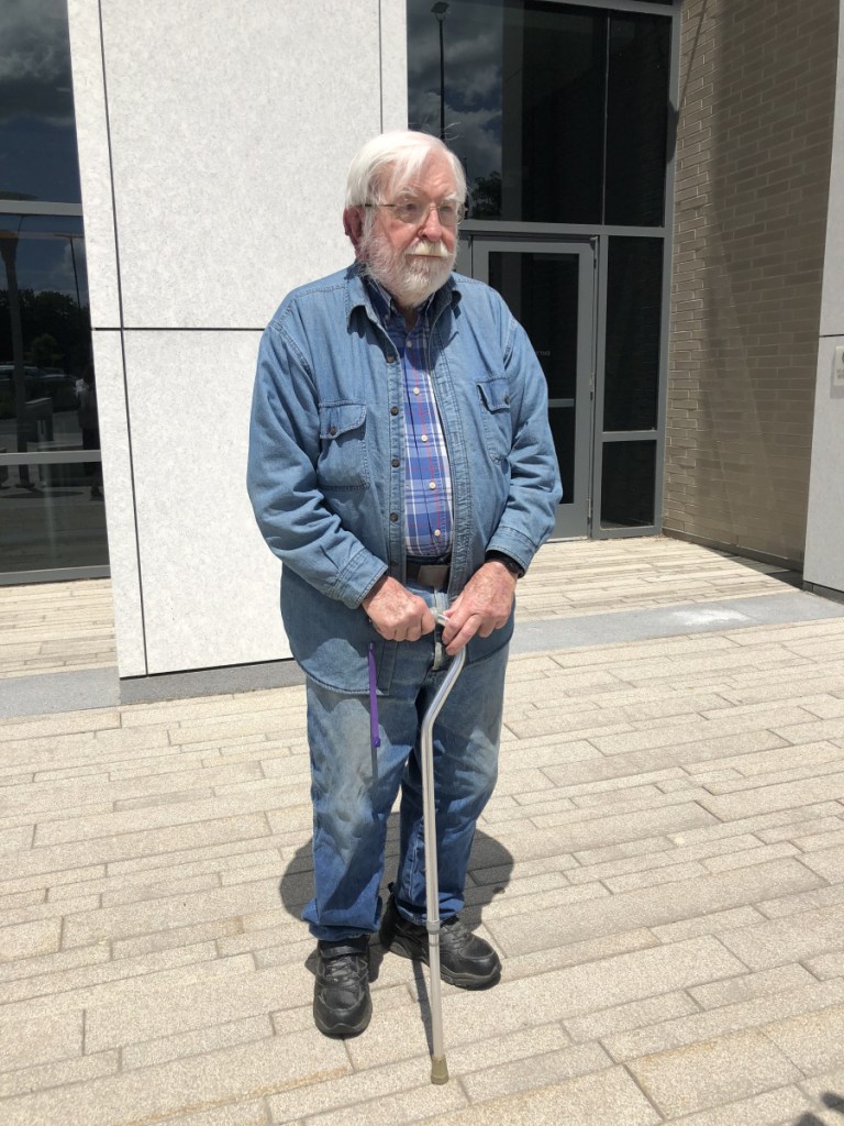 Hugh Costello, 82, who walks with a cane, spoke at his wife's sentencing hearing on Thursday, saying he has forgiven her for shooting him in the back in 2017 and still loves her.