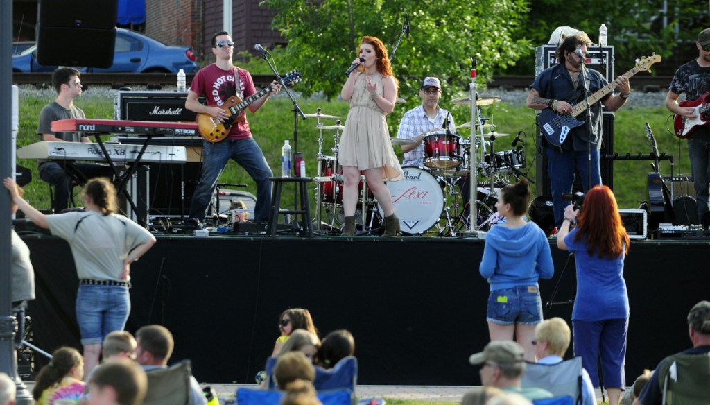 Lexi James performs in the Johnson Hall Summer Waterfront Concert Series on July 1, 2016, in Gardiner's Waterfront Park. Free concerts are among the festivities kicking off this weekend in Gardiner.
