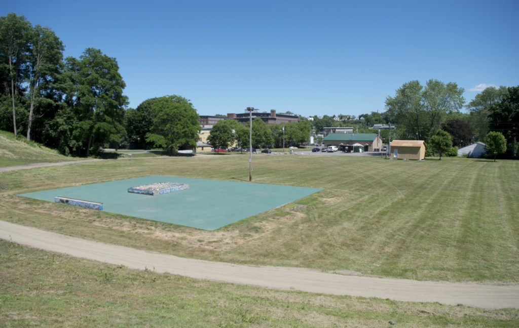 The Green Street Park in the south end of Waterville, pictured Friday, is undergoing a series of renovations.