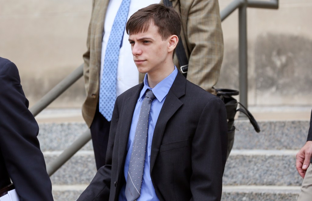 Casey Viner, 18, of Ohio, one of the three men accused of orchestrating a swatting call that ended with a 28-year-old man being killed by a Wichita, Kan., police officer last December, was in federal court in Wichita on Wednesday, June 13, 2018. Viner pleaded not guilty to several counts of wire fraud, conspiracy, obstruction of justice and conspiracy to obstruct justice. 