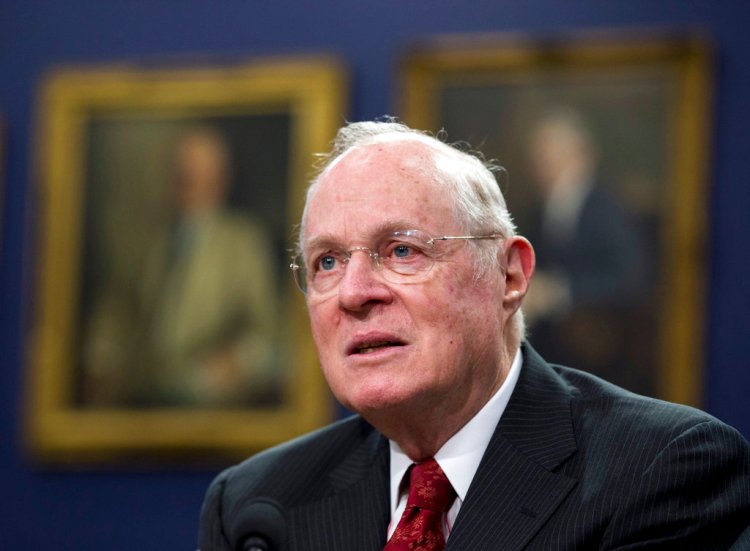 Supreme Court Associate Justice Anthony Kennedy testifies before a House Committee on Appropriations Subcommittee on Financial Services hearing in Washington on March 23, 2015. The 81-year-old Kennedy said Tuesday, that he is retiring after more than 30 years on the court.